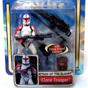2002 Star Wars Clone Trooper Firing Tripod Cannon